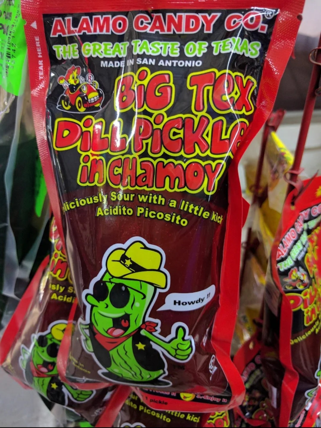 Big Tex Dill Pickle in Chamoy ItsTheCandyRoom
